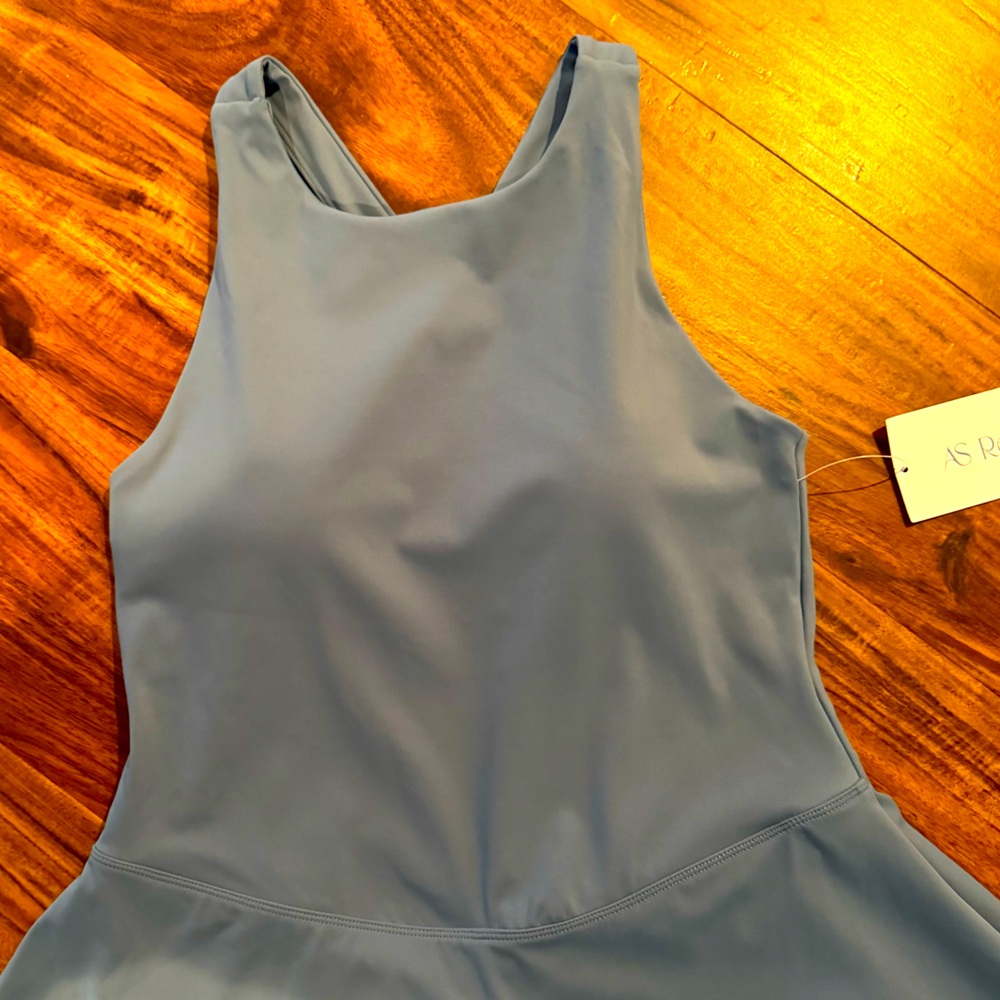 Altar'd State Dusty Blue Sleeveless Athletic Dress - Picture 3 of 8